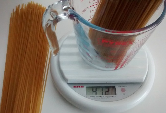 Dried Spaghetti Portion Weight Food Cheats